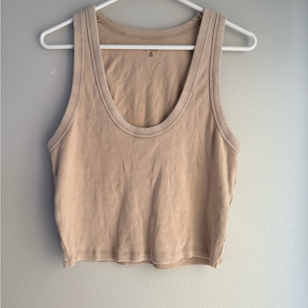 Abercrombie & Fitch Beige Tank Top